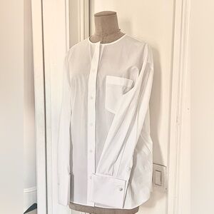 Simone Rocha White Poplin Button Shirt